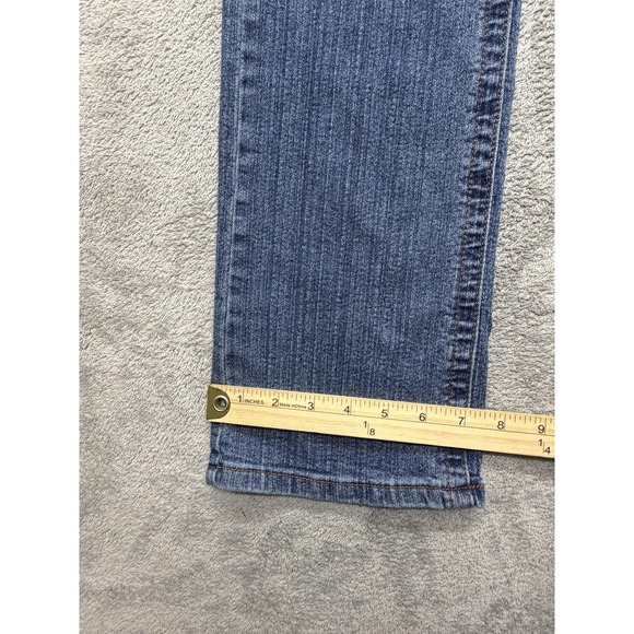 True Religion Jeans Womens 30 Blue Bootcut Horseshoe Back Pockets‎ Stretch Denim - Picture 2 of 7